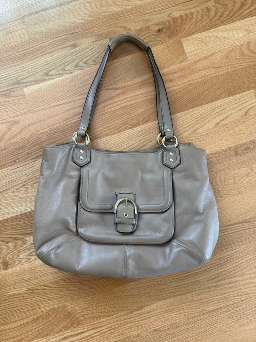 Coach Medium Size Tote Taupe/Tan
